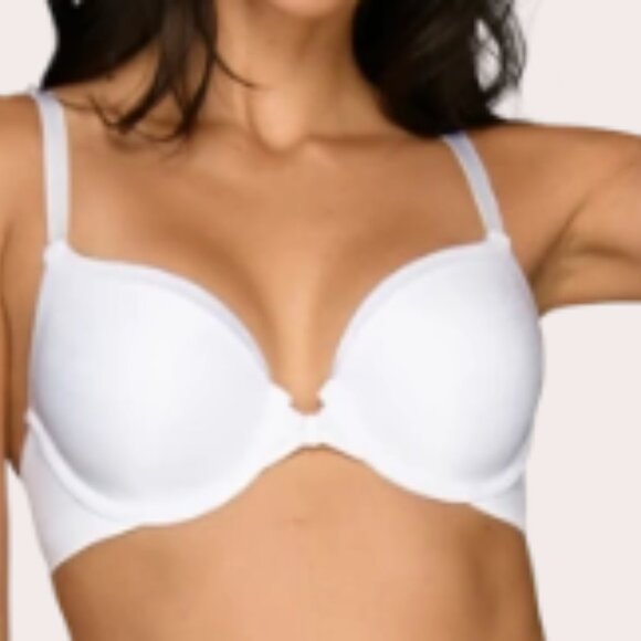 Vanity Fair‎ White Illumination Front Close Full Coverage Underwire Bra 38D - Picture 1 of 12